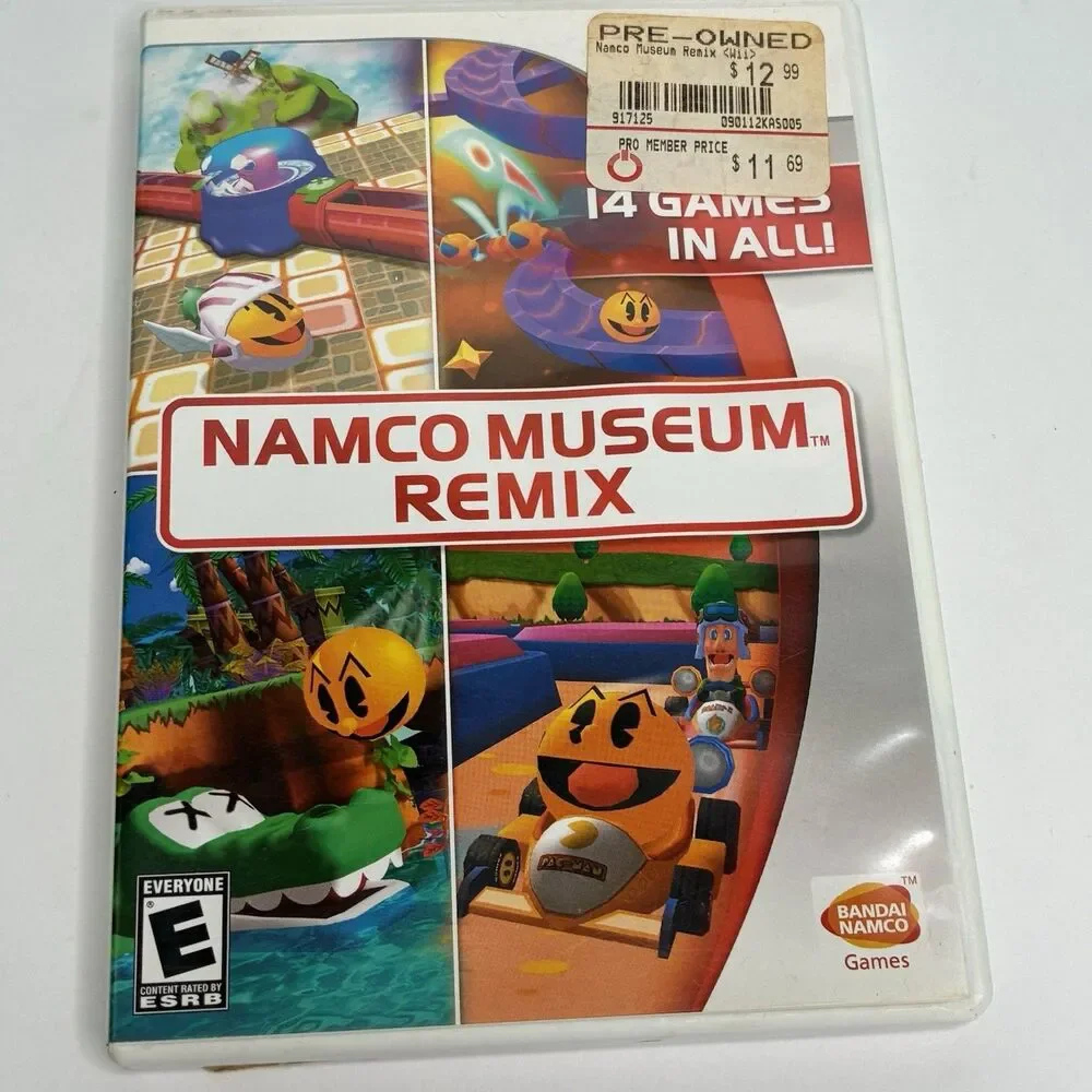Namco Museum Remix (Nintendo Wii, 2006) With Manual - Tested